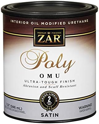 DIY Resources 20 ZAR 36212 Ultra Max Oil Modified Polyurethane, QT, Satin