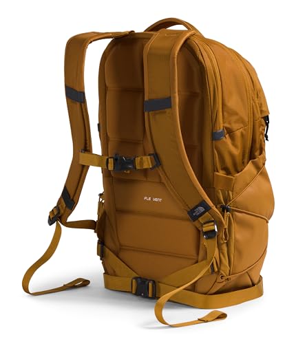 Image of The North Face Borealis Commuter Laptop Backpack - Water Repellent, Laptop Sleeve, Large Main Compartment, Timber Tan /TNF Black, One Size