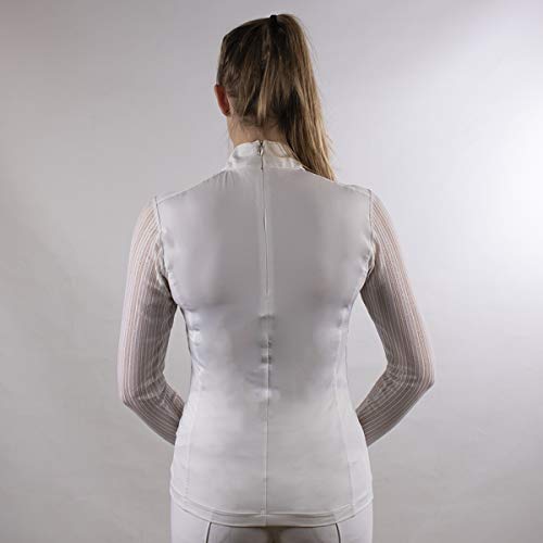 Polo de concours haut de gamme Anky mesh blanc manches courtes - 4