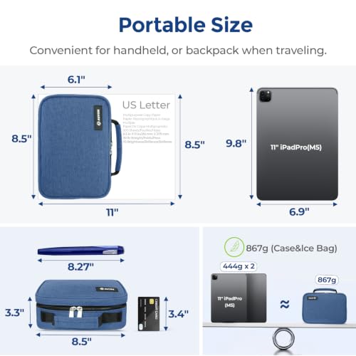 Image of AUVON Large Insulin Cooler Travel Case, 4x160g for Longer Cooling Effect