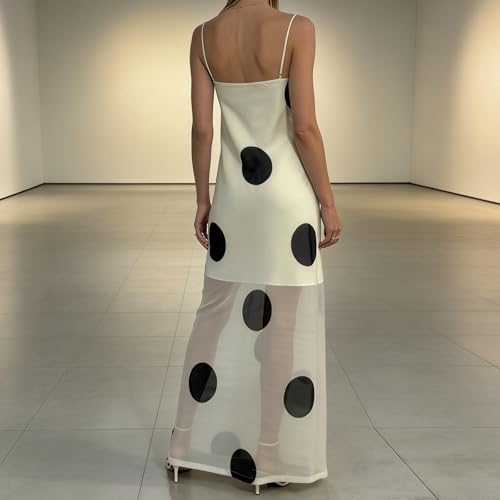 Image of SOOKABEILA Women Y2k Boho Maxi Dress Floral Lace Sheer Tiered Flowy Cami Long Dress 2025 Summer Smocked Beach Sundress
