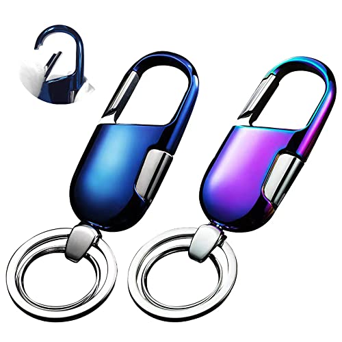 Wolksprong Car Keys Keychain, 2 Pack Heavy Duty Keychains For Men And Women With Elegant Metal Box #TOP5