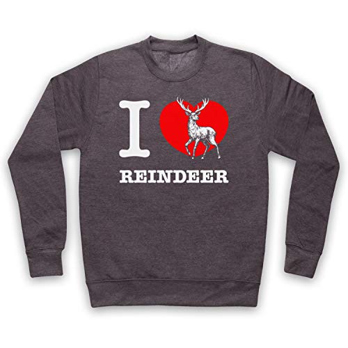 Sweat-shirt Noël I Love Reindeer idéal pour soirée au coin du feu