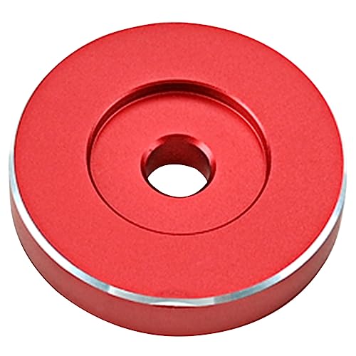Happyyami Adaptador Metálico para Tocadiscos Rojo 1l32 Accesorio para del Vinilo Diseño Compacto y Fácil De Usar y Limpiar Adecuado para Tocadiscos Retro y Alta Resistencia y Durabilidad Atractivo