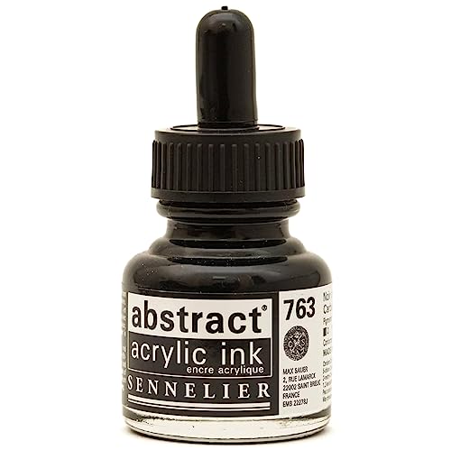Sennelier Acrylic Ink Bottle Carbon Black