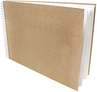 Artway Flat White Recycled Multimedia / Mixed Media Sketchbook - 250gsm - A3 Landscape - 30 Pages/60 Sides
