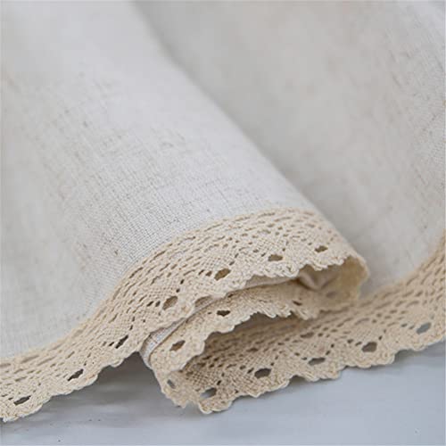 Cortinas opacas cortas de algodón, cenefa ideal para ventanas de cocina y dormitorio 6