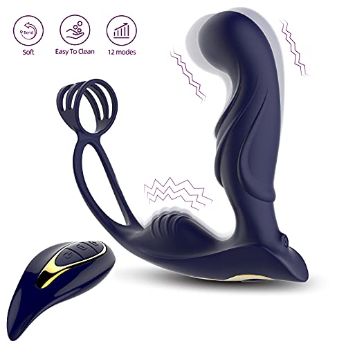 image for SIDED Bluetooth Remote Control Rechargeable Silicone Massager For Men,