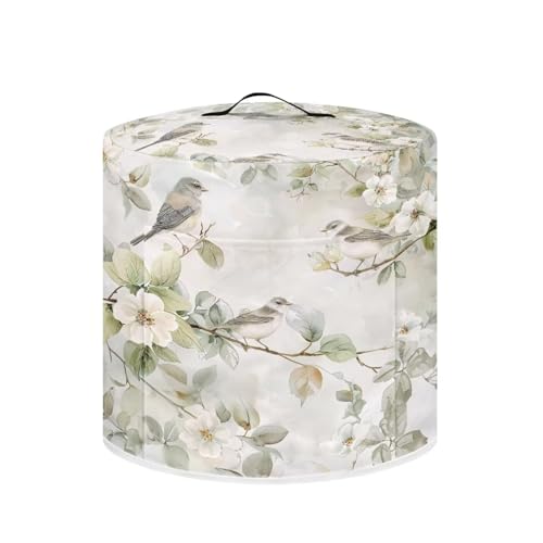Flashideas Floral Dust Cover for 8 Quart Instant Pot and Extra Accessories, Dust Proof Easy to Clean Pressure Cooker Cover Electric Appliance Cover Air Fryer Accessories with Pocket