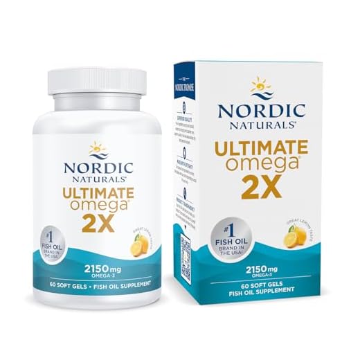 Nordic Naturals Ultimate Omega 2X, sabor a limón, 2,150mg Omega 3, 60 cápsulas blandas, alta potencia de EPA y DHA