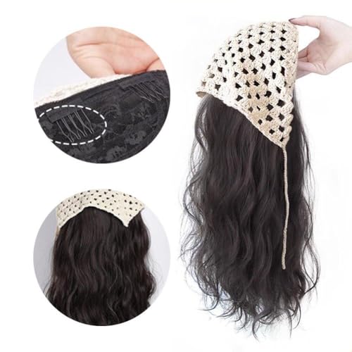 Perruque de bouclés haut de gamme avec son bandeau triangle