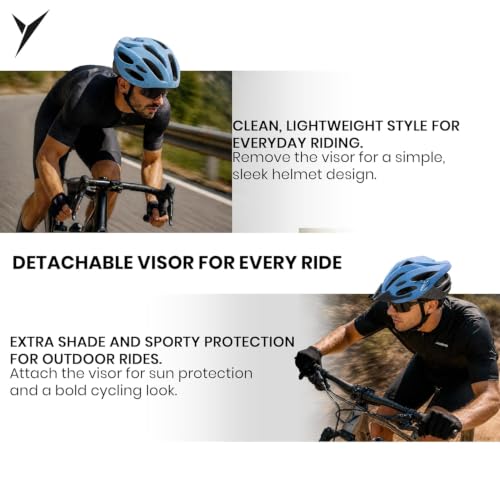 Image of Jaspo Robust Plus Cycling and Skating Helmet for Kids & Adults | 170g Lightweight & Adjustable |Sports Helmet | Quick-Release Buckle & Padded Chin Strap | Ideal for Cycling, Skating & Outdoor Use