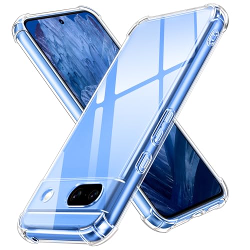 Image of CoverLine Back Cover Shockproof Silicone Protective Back Case for Google Pixel 8A -Transparent