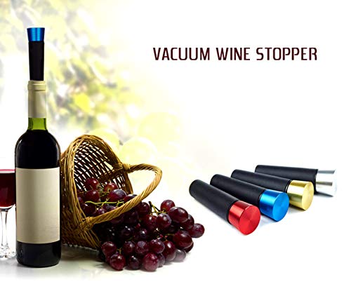Wine Bottle Stoppers |2 Pack | Wine Pump Vacuum Stoppers With Built | Leak-Free Wine Bottle Sealer | Wine Preserver Vacuum Pump | Reusable Air Remover Corks | Food-Safe Silicone Caps #TOP7