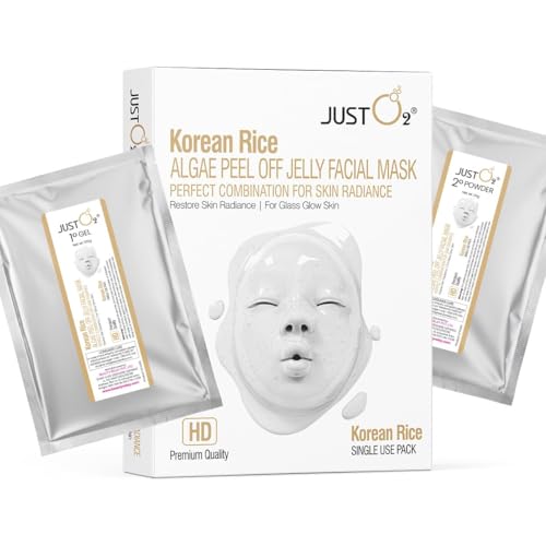 Image of Korean Rice Algae Peel Off Jelly Facial Mask | Restores Skin Radiance & Glass Glow | Enriched with Hydrolyzed Rice Water, Spirulina & Licorice | For All Skin Types | 125g (BG39)