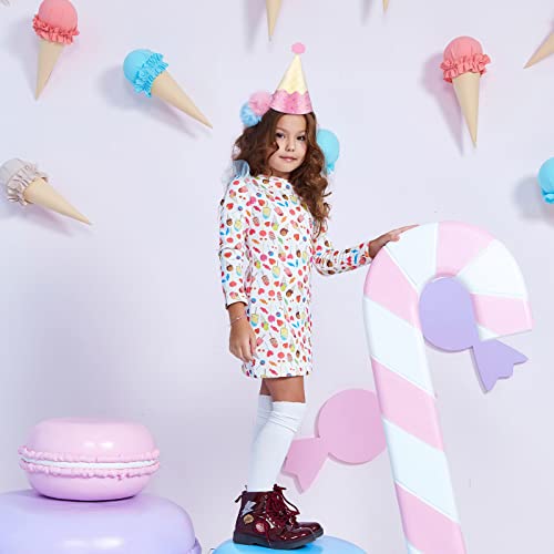 24PCS Ice Cream Party Hats for Happy Birthday Party Supplies Colorful Paper Ice Cream Themed Cone Birthday Hats Decorations for Kids and Adults Baby Shower Bridal Shower Favor