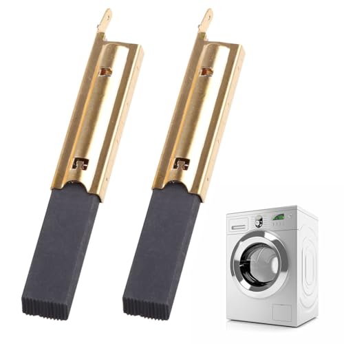 YUPZAR 4 Pezzi di Spazzole di Carbone Adatte alla lavatrice a Tamburo, Compatibile con Vari Modelli, Sostituzione per Riparazione Motori Intermittenti e Frenata Elettrica,A