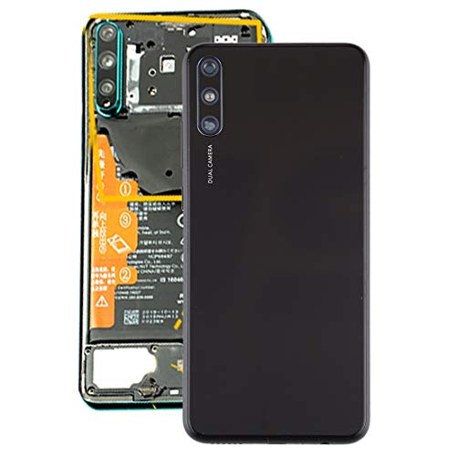 Batterie de couverture pour Huawei Enjoy 10e noir châssis arrière avec clés secondaires