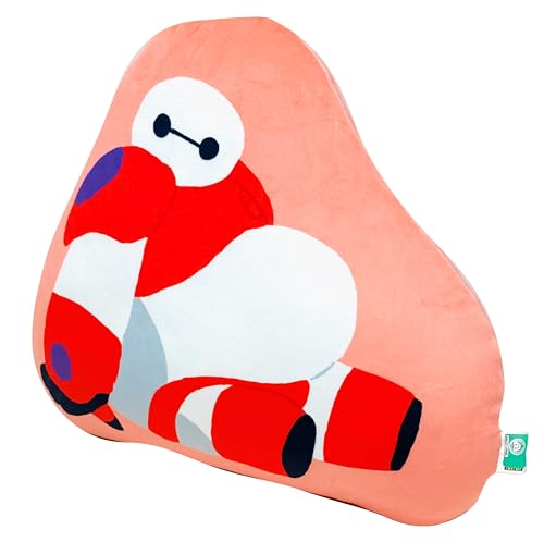 MORIPiLO 抱き枕 ディズニー ベイマックス おやすみモチ (ダイカットクッション) 肌にやさしいやわらか触感 グッズ ぬいぐるみ 昼寝枕 30x30x12cm レッド Disney Big Hero 6 キャラクター まくらのモリシタ