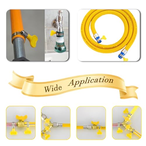 Image of Dianrui 30 PCS Thumb Screw Hose Clamps Assortment Kit 5 /16 inch-1-1 /8 inch(8-29mm) Key-Type Hose Clamp Stainless Steel for Pipe, Fuel Line, Plumbing, Intercooler, Tube and Automotive