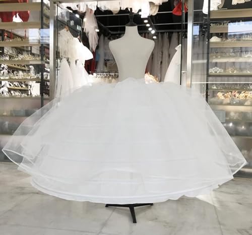 Women Crinoline Petticoat A-line 7 Hoop Skirt Slips Long Underskirt for Wedding Bridal Dress Ball Gown Women2