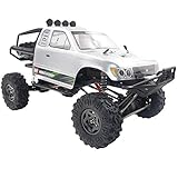El sistema de radio de 2.4GHz está listo para la competencia. Escala 1/10 escala completa 4WD monster truck de alta velocidad.