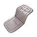 Baby Sitzauflage für Kinderwagen, 32x78 cm Baby Sitzeinlage aus 100% Baumwolle Weiche und Reversible Autositz Kinderwagenauflage für Babyschale Buggy(grau)