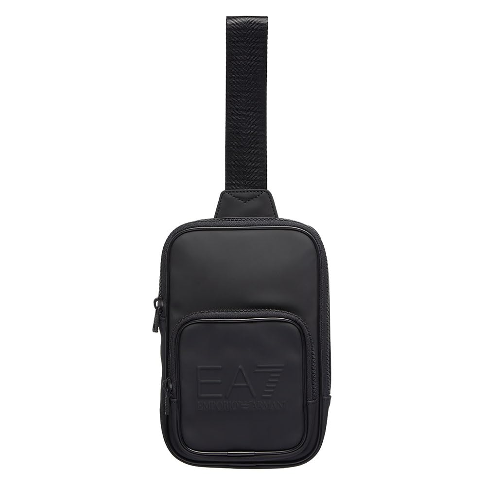 EA7 Umhängetasche Kleine Schultertasche Pechschwarz