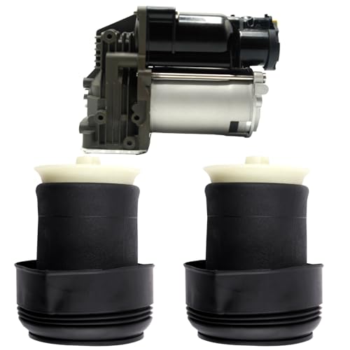 SCITOO Air Struts Suspension Kits Shocks Spring Air Compressor Pump fit for BMW for X5 2007-2013,for BMW for X6 2008-2015 Rear Suspension Kit