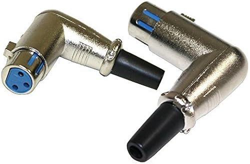 Aerzetix polige Kabelbuchse XLR gewinkelt weiblichen blauen Mikrofonkabel Kabel Aerzetix polige Kabelbuchse XLR gewinkelt weiblichen blauen Mikrofonkabel Kabel