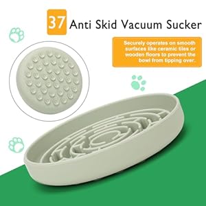 Slow Feeder Dog Bowls Silicone Maze Food Suction Bowl Feeders Dog Puzzle Lick Mat to Slow Down Eating for Large Medium Small Breed Size Dogs Cucciolini Doodles Slow feeder dog bowls silicone maze food suction bowl feeders dog puzzle lick mat to slow down eating for large medium small breed size dogs cucciolini doodles