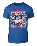 DTGVirgil Blue New York Jaxson Dart Cam Skattebo Bootleg Style Throwback Style T-Shirt Men's Adult Large