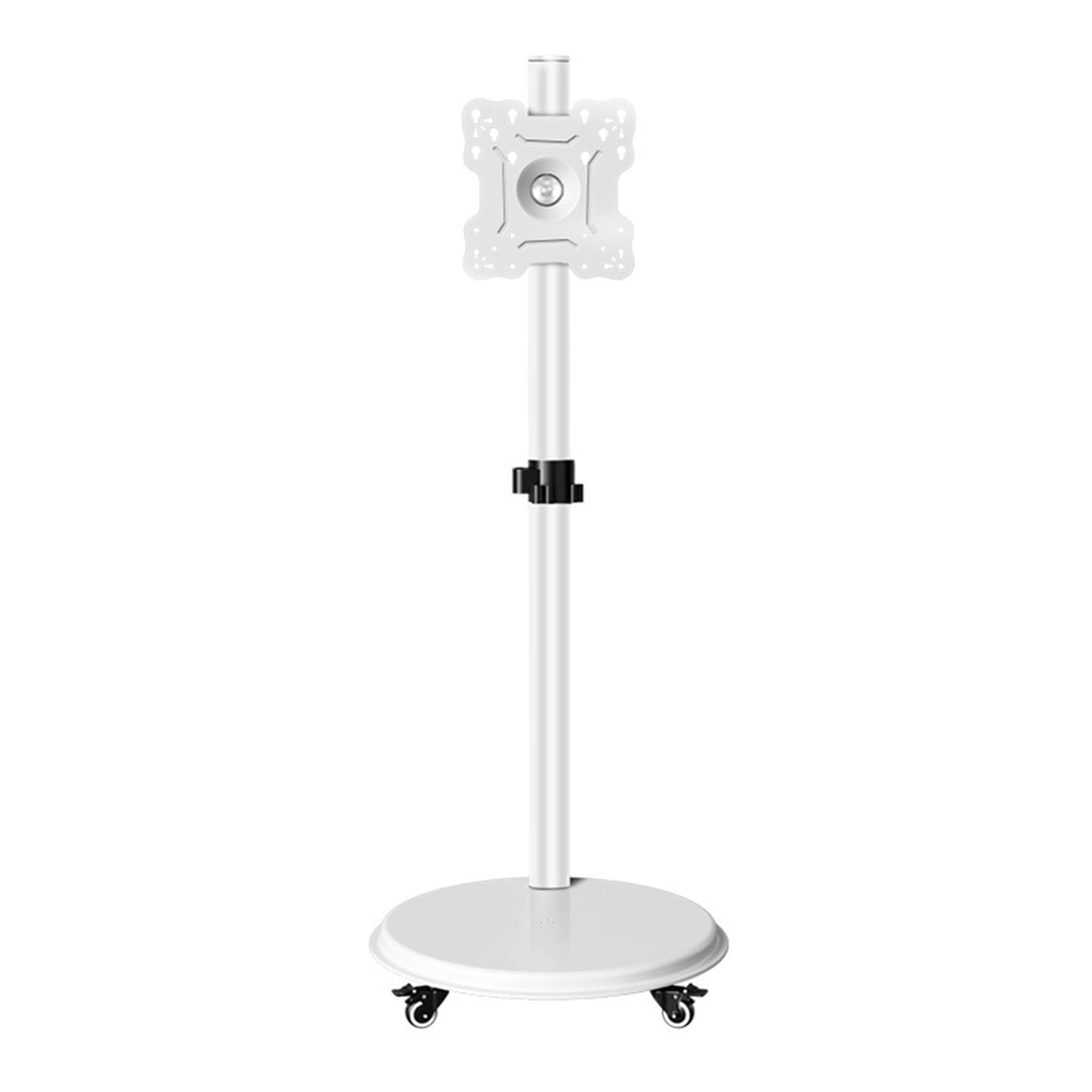 asdchZen Mobile Tv Cart For 24-43 Inch Screens,Height Adjustable Tv Stand With Locking Wheels,Movable Monitor Holder For Home Office