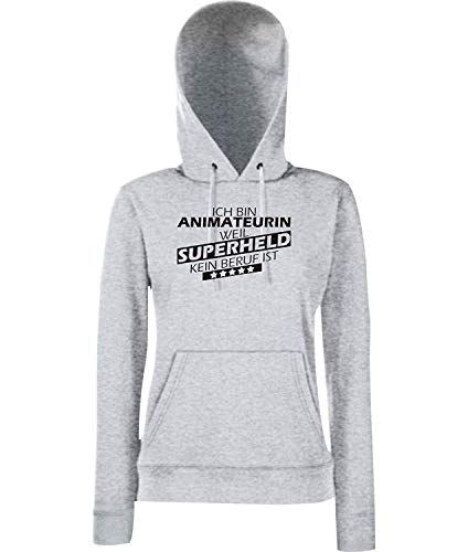 Sweat femme animateurin gris idéal pour les journées actives