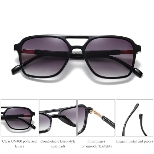 Polarized Sunglasses for Women Aviator Womens Sunglasses Retro Sun Glasses for Driving Travel Outdoors3