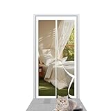 patio door blinds or curtains 【Apta para mascotas】：La Mosquitera Magnética Para Puerta facilita el paso de mascotas y niños con su cierre magnético silencioso. Ideal para dormitorios, ofrece un entorno seguro y libre de insectos, perfecto para familias.