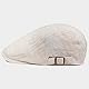 PivotWing Schiebermütze Herren Cap Herren Leicht Atmungsaktiv Schirmmütze Weich Leinen Baskenmütze Weich Netzgewebe Flatcap Verstellbar Sommermütze Outdoor Beige One Size