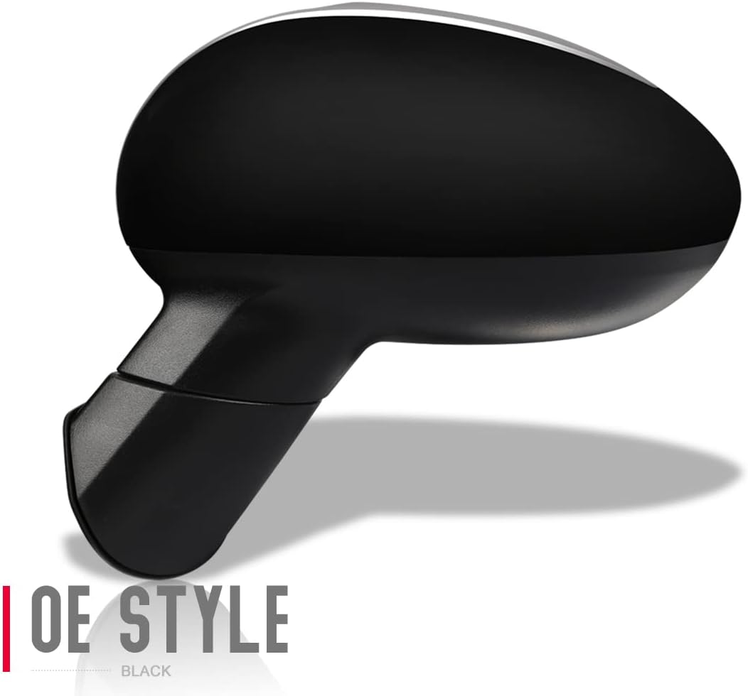 Auto Dynasty KI1320187 Factory Style Driver Left Side Mirror - Manual Folding | Power Adjust | Heated Glass - Compatible with Rio 14-17, Paint to Match