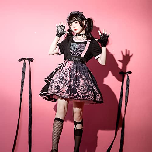 Zzeqyg Women's Cool Black Skirt Halloween Masquerade Party Punk Gothic Dress (Xl, Skirt Suit) … #TOP1