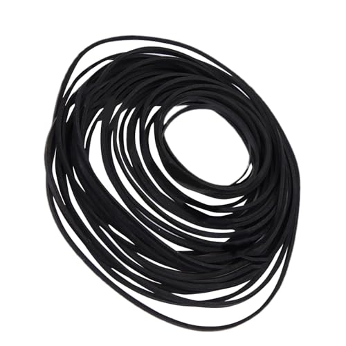 Generic Rubber Record Player Belt - 30 Mixed Sizes (26-85mm) - Cassette Repair Device - No Vibrato - Black