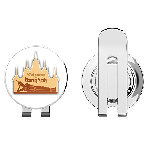 888 Graphics Bangkok Golf Hat Clip with Magnetic Marker