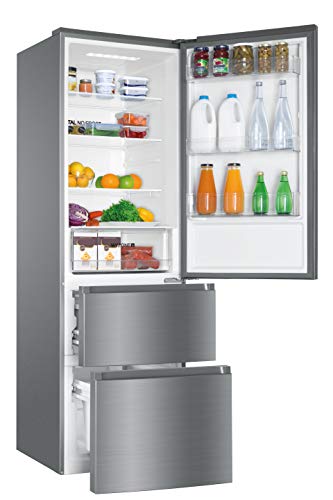 Haier-3D-60-Series-3-HTR3619ENMN-Frigorifico-Combi-Cajones-Direct-Access-en-el-Congelador-Motor-Inverter-My-Zone-Total-No-Frost-Ancho-60cm-Altura-19m-348L-Iluminacion-LED-Clase-E-Inox