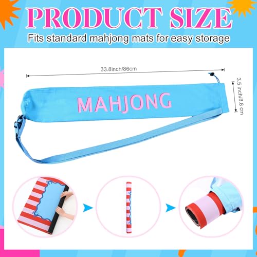 Bolsa para Tapete de Mahjong de Lona 34 Pulgadas, 2 Piezas miniatura 2