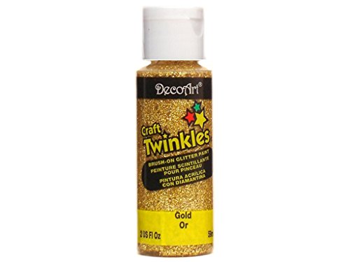 DecoArt Craft Twinkle Paint 2-Ounce Gold
