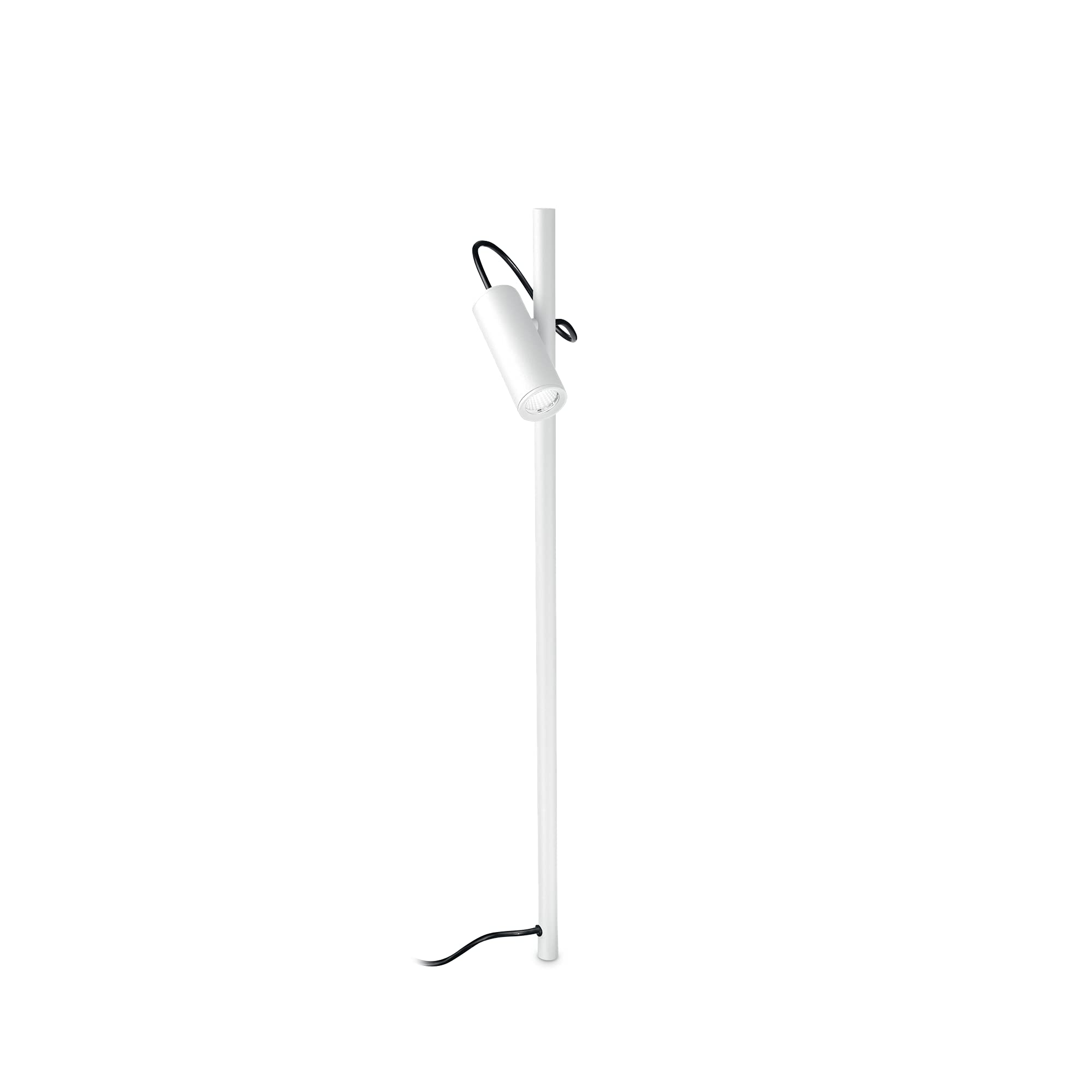 Ideal Lux Hub PT Adjustable LED Floor Lamp for Outdoor with Spike - Bianco, 3000°K LUCE CALDA, PT Big
