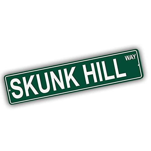 Brotherhood Aluminum Street Sign for Skunk Hill - Maine Mountain Wall Decor