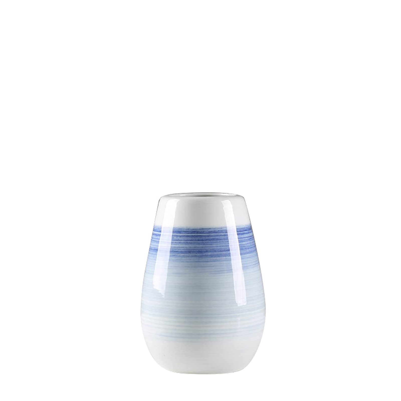 asdchZen White Ceramic Vase, Indoor Dining Table Flower Decorative Vase Hotel Room Sample Room Meeting Room Decorative Vase,18 * 23CM