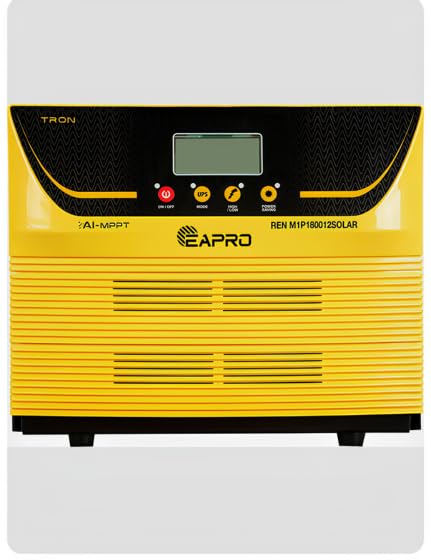 Image of EAPRO Tron 1800 12V AI-MPPT Solar PCU Inverter, Pure Sine Wave, 1800VA, Single Battery, for Home & Office
