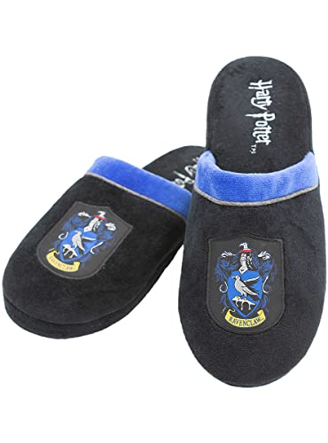 Funidelia Zapatillas de estar por casa Ravenclaw   Harry Potter para hombre y mujer, Licencia Oficial, Talla 42 45, Hogwarts, Magos. Merchandising para regalar en Navidad y Cumpleaños.