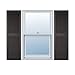 Ekena Millwork LL1C12X03800MS TailorMade Cathedral Top Center Mullion Shutters (Per Pair), 12"W x 38"H, Musket Brown